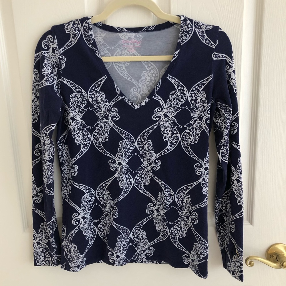 Blue Longsleeve Lilly Pulitzer Top 💙